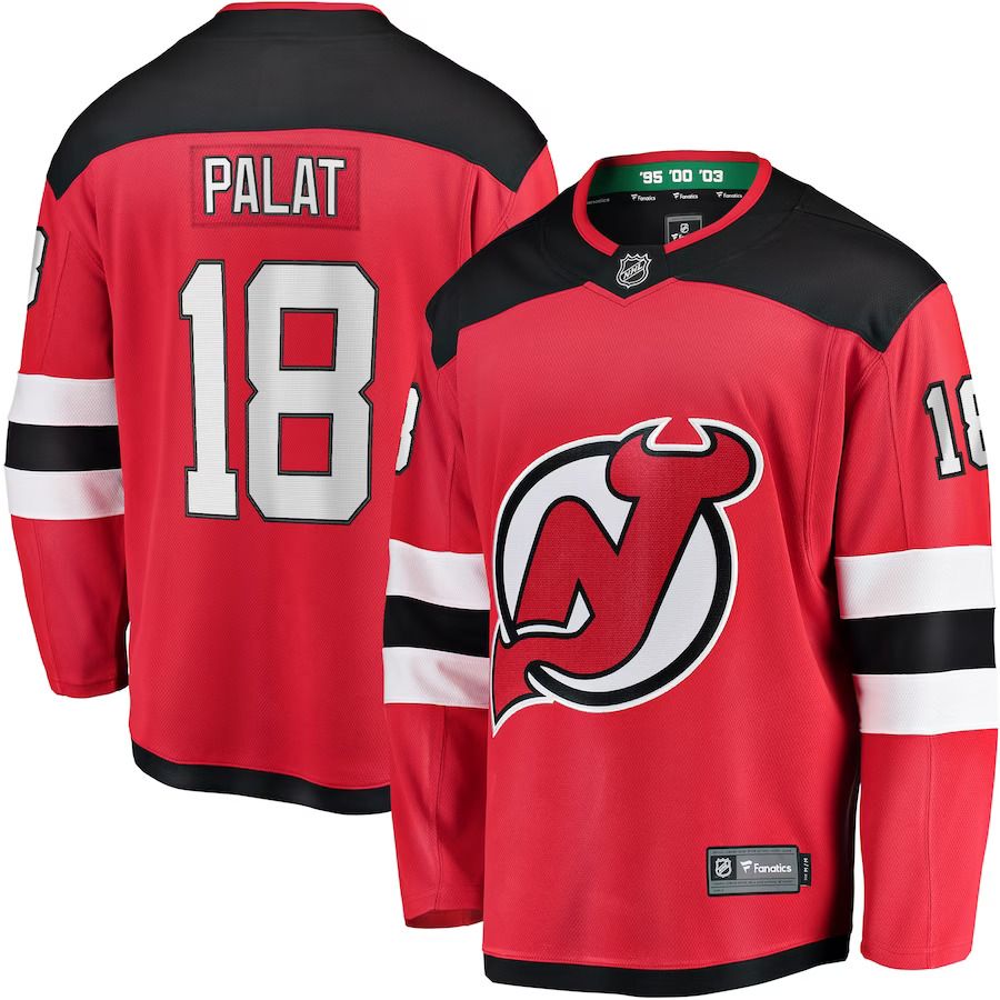 Men New Jersey Devils #18 Ondrej Palat Fanatics Branded Red Home Breakaway Player NHL Jersey